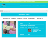 Picture This: Student Created Online Vocabulary Flashcards