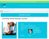 Launching Family Message Journals