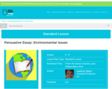 Persuasive Essay: Environmental Issues