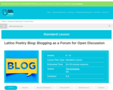 Latino Poetry Blog: Blogging as a Forum for Open Discussion