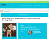 Introducing Basic Media Literacy Education Skills with Greeting Cards