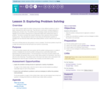 CS Discoveries 2019-2020: Problem Solving Lesson 1.3: Exploring Problem Solving
