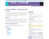 CS Discoveries 2019-2020: Problem Solving Lesson 1.8: Project - Propose an App