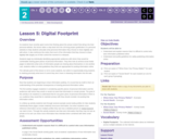 CS Discoveries 2019-2020: Web Development Lesson 2.5: Digital Footprint