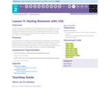 CS Discoveries 2019-2020: Web Development Lesson 2.11: Styling Elements with CSS