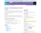 CS Discoveries 2019-2020: The Design Process Lesson 4.2: Understanding Your User