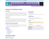 CS Discoveries 2019-2020: The Design Process Lesson 4.14: Testing the App