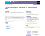 Hour of Code 2.1:  Programming Unplugged: My Robotic Friends Relay