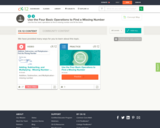 Use the Four Basic Operations to Find a Missing Number