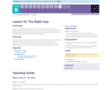 CS Fundamentals 2.10: The Right App