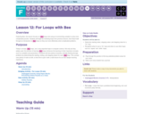 CS Fundamentals 6.12: For Loops with Bee