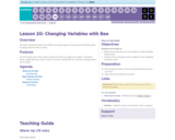 CS Fundamentals 8.20: Changing Variables with Bee