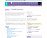 CS Principles 2019-2020 1.1: Personal Innovations