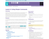 CS Principles 2019-2020 3.4: Using Simple Commands