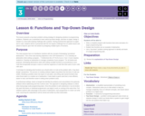 CS Principles 2019-2020 3.6: Functions and Top-Down Design