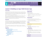 CS Principles 2019-2020 5.3: Building an App: Multi-Screen App