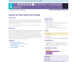 CS Principles 2019-2020 5.6: User Input and Strings