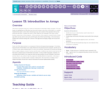 CS Principles 2019-2020 5.13: Introduction to Arrays