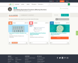 Identifying Equivalent Fractions Missing Number