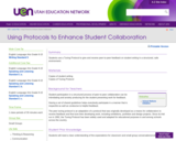 Using Protocols to Enhance Student Collaboration