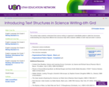 Introducing Text  Structures in Science Writing