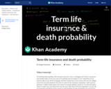 Term life insurance and death probability