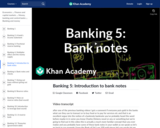 Banking 5: Introduction to bank notes