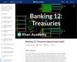 Banking 12: Treasuries (government debt)