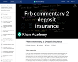 FRB commentary 2: Deposit insurance