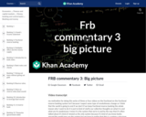 FRB commentary 3: Big picture