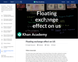 Floating exchange effect on US