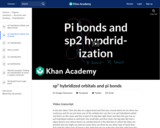 Organic Chemistry: Pi Bonds and SP2 Hybridized Orbitals