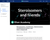 Organic Chemistry: Stereoisomers, Enantiomers, Diastereomers, Constitutional Isomers and Meso Compounds