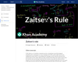 Organic Chemistry: Zaitsev's Rule