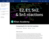 Organic Chemistry: Comparing E2 E1 Sn2 Sn1 Reactions