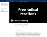 Organic Chemistry: Free Radical Reactions