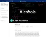 Organic Chemistry: Alcohols