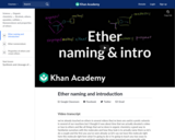 Organic Chemistry: Ether Naming and Introduction