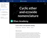 Organic Chemistry: Cyclic Ethers and Epoxide Naming