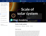 Scale of solar system