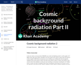 Cosmic background radiation 2