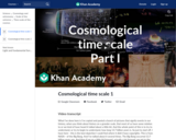 Cosmological time scale 1