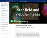 Star field and nebula images