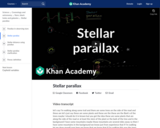 Stellar parallax