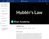 Hubble's law