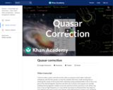 Quasar correction