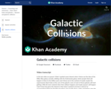 Galactic collisions