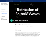 Refraction of seismic waves