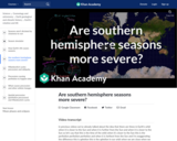 Are southern hemisphere seasons more severe?