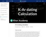 K-Ar dating calculation